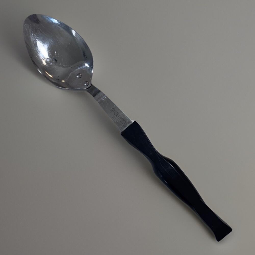 CUTCO 1712 Basting Spoon Stainless Steel Brown Handle 12.5"